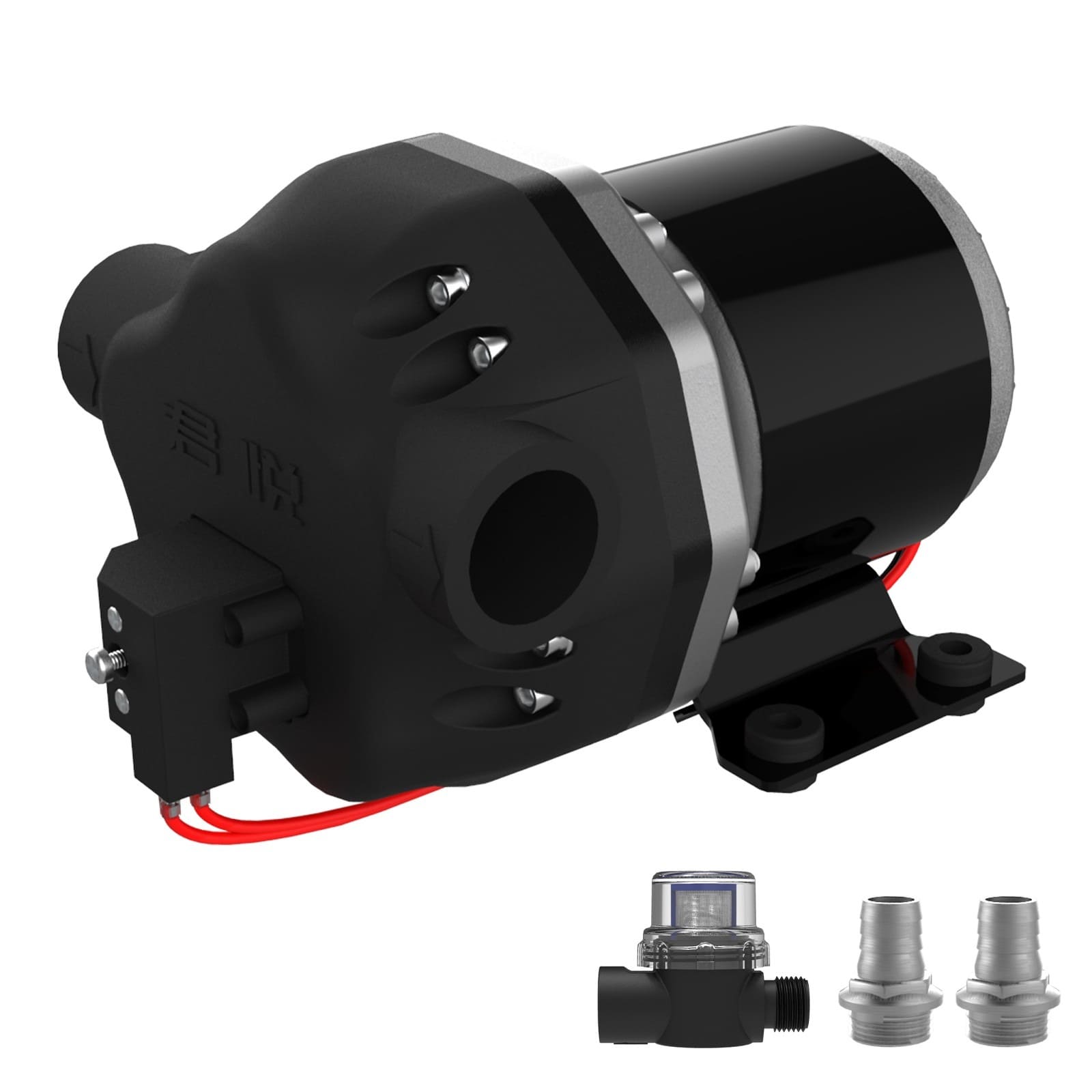 Imagen del producto Bomba de agua portatil FILSA 24 V / 300w / 25 LPM, 1,0 Mpa con presostato / Valvula Viton-F