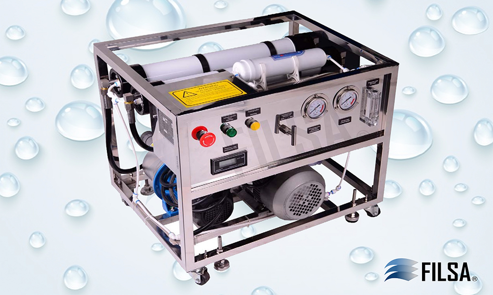 SISTEMA DE DESALINIZACI&Oacute;N DE AGUA DE MAR PORT&Aacute;TIL FIL-SWRO-500LPD/1000LPD/2000LPD.